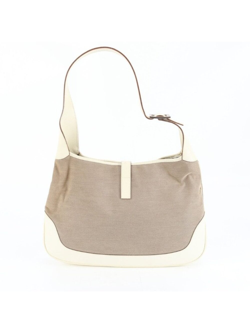 Gucci Jackie 001 Leather Shoulder Bag Tote Silver Hand Ree - Picture 3 of 9